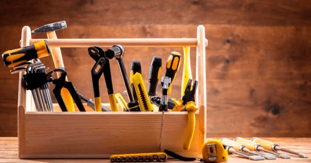 Handyman technician performing home repair in Houston, TX